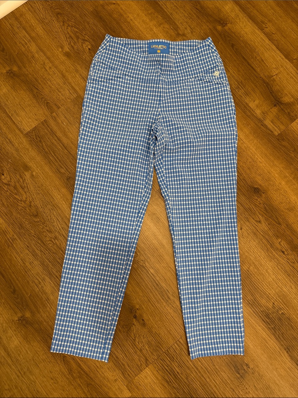 Lilly Pulitzer Women’s Blue & White Gingham Pants